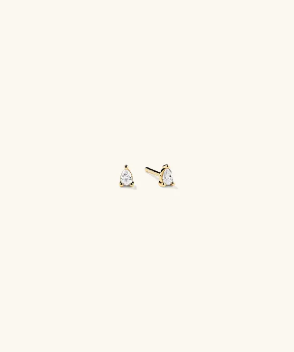 Earrings<Mejuri Mini Pear Diamond Studs