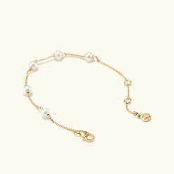 Bracelets<Mejuri Mini Pearl Satellite Bracelet