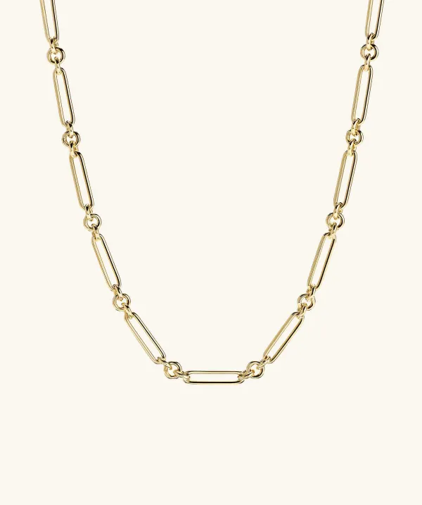 Necklaces<Mejuri Mixed Link Paperclip Chain Charm Necklace