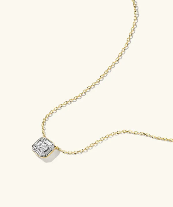 Necklaces<Mejuri Mosaic Cushion Diamond Necklace