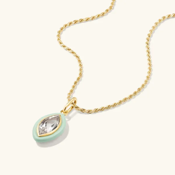 Necklaces<Mejuri Mosaic Enamel Marquise Pendant
