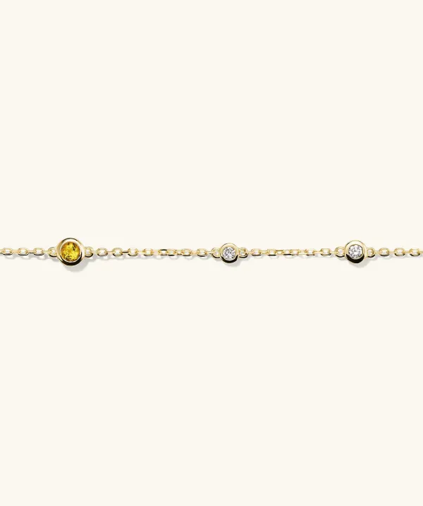 Bracelets<Mejuri Multi Gemstone Station Bracelet