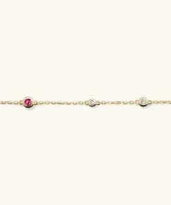 Bracelets<Mejuri Multi Gemstone Station Bracelet