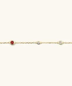 Bracelets<Mejuri Multi Gemstone Station Bracelet