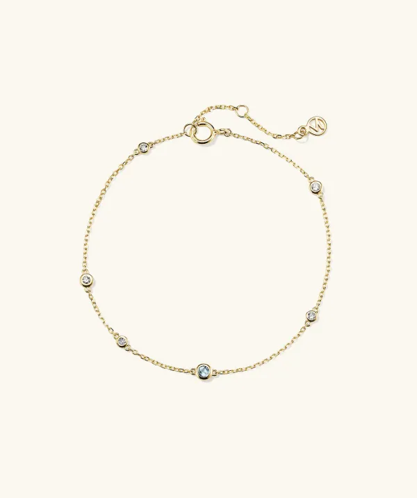 Bracelets<Mejuri Multi Gemstone Station Bracelet