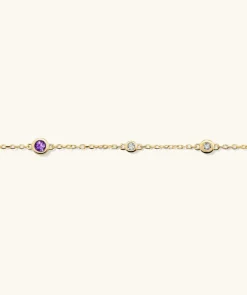 Bracelets<Mejuri Multi Gemstone Station Bracelet