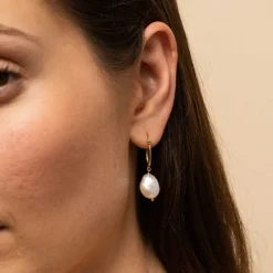 Earrings<Mejuri Organic Pearl Hoops