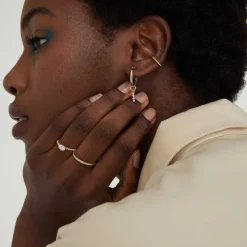 Rings<Mejuri Oval Diamond Bold Beaded Ring