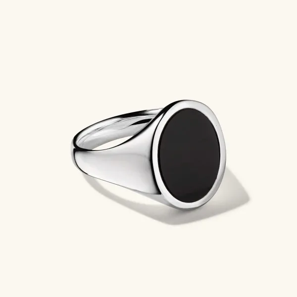 Rings<Mejuri Oval Gemstone Signet Ring