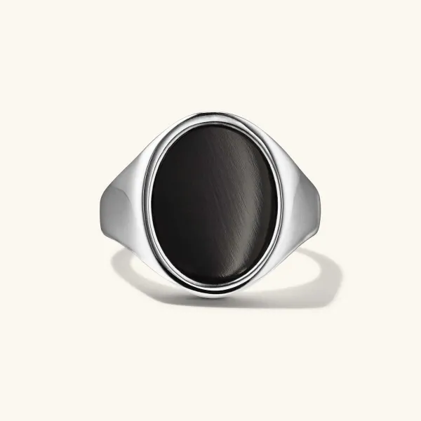 Rings<Mejuri Oval Gemstone Signet Ring