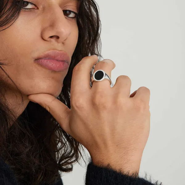 Rings<Mejuri Oval Gemstone Signet Ring