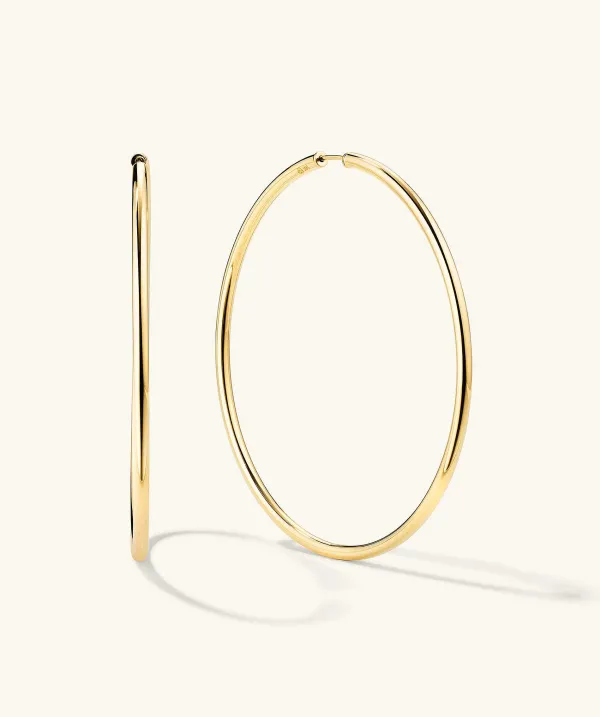 Earrings<Mejuri Oversized Thin Hoops
