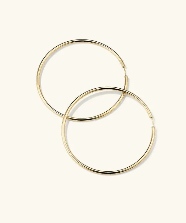Earrings<Mejuri Oversized Thin Hoops