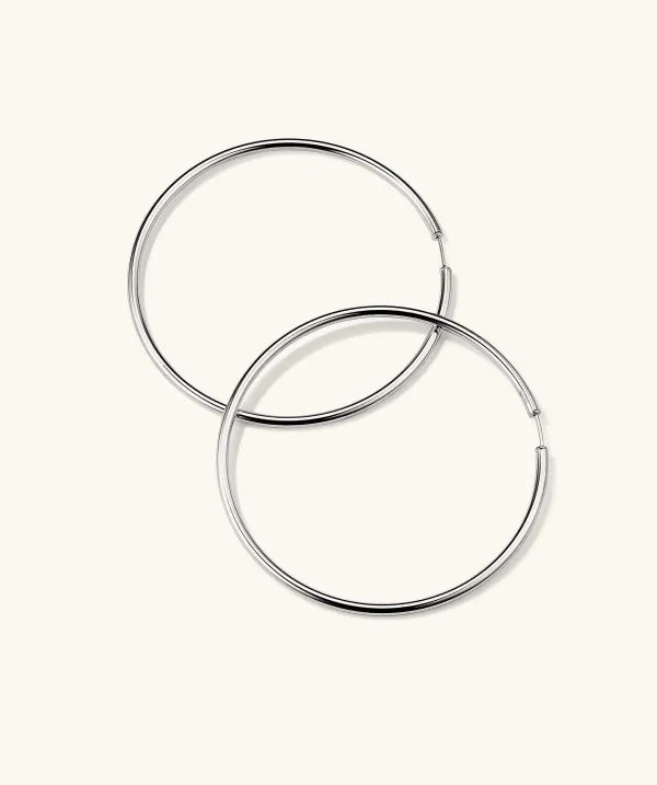 Earrings<Mejuri Oversized Thin Hoops