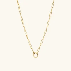 Necklaces<Mejuri Paperclip Chain Charm Necklace