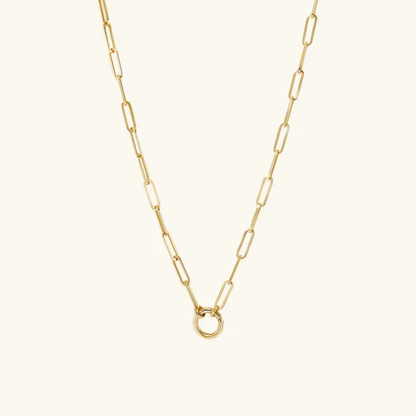 Necklaces<Mejuri Paperclip Chain Charm Necklace