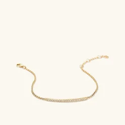 Bracelets<Mejuri Pav Diamond Bar Bracelet