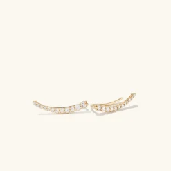 Earrings<Mejuri Pav Diamond Climbers