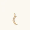 Necklaces<Mejuri Pav Diamond Moon Charm