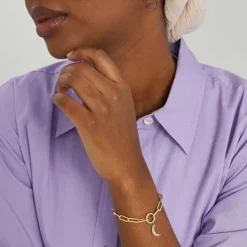 Necklaces<Mejuri Pav Diamond Moon Charm