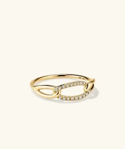 Rings<Mejuri Pav Diamond Oversized Curb Ring