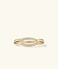 Rings<Mejuri Pav Diamond Oversized Curb Ring