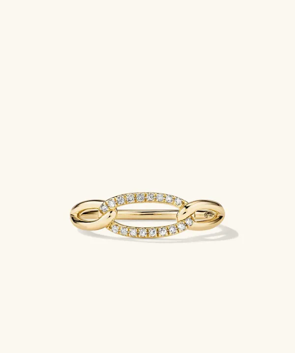 Rings<Mejuri Pav Diamond Oversized Curb Ring
