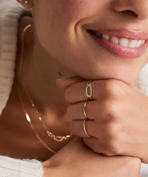 Rings<Mejuri Pav Diamond Oversized Curb Ring
