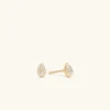 Earrings<Mejuri Pav Diamond Pear Studs