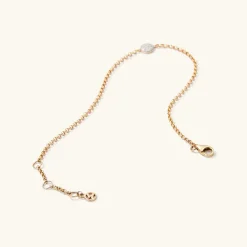 Bracelets<Mejuri Pav Diamond Round Bracelet