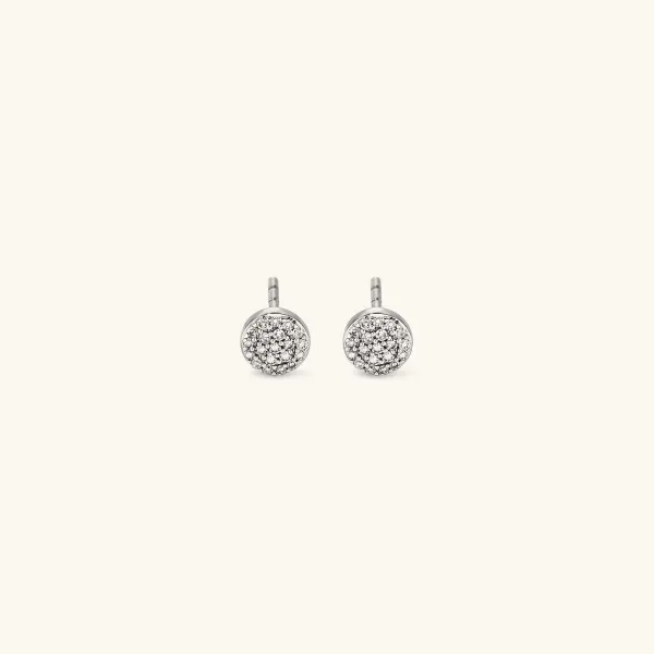Earrings<Mejuri Pav Diamond Round Studs