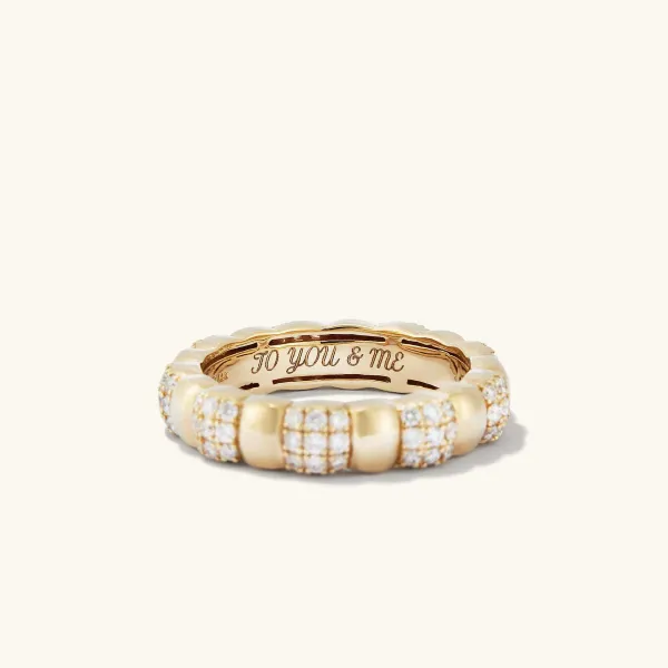 Rings<Mejuri Pav Diamond Soft Charlotte Ring