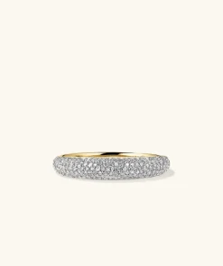 Rings<Mejuri Pav Diamond Thin D Me Ring