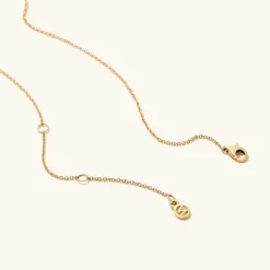 Necklaces<Mejuri Pav Diamond Wishbone Necklace