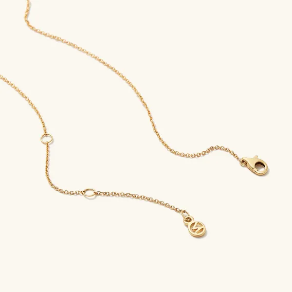 Necklaces<Mejuri Pav Diamond Wishbone Necklace