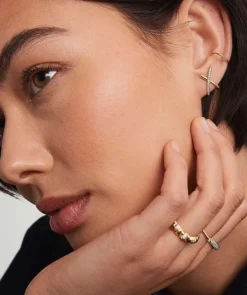 Earrings<Mejuri Pav Diamond X Oversized Studs