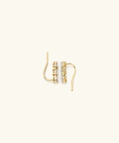 Earrings<Mejuri Pear Diamond Climber Studs