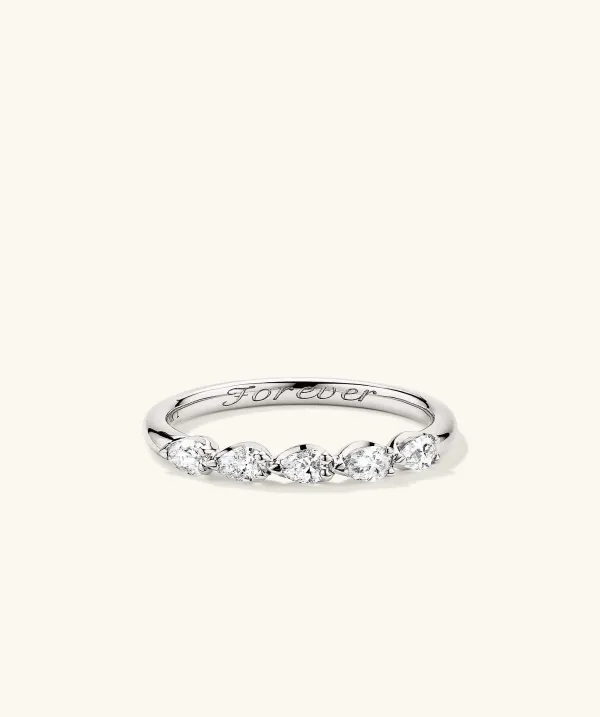 Rings<Mejuri Pear Multi Diamond Ring