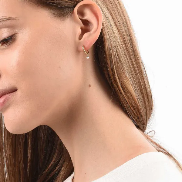 Earrings<Mejuri Pearl Hoops