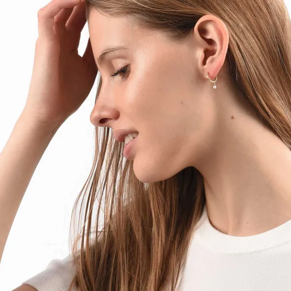 Earrings<Mejuri Pearl Hoops