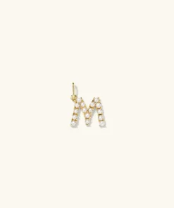 Necklaces<Mejuri Pearl Letter Charm