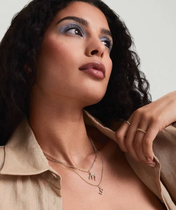 Necklaces<Mejuri Pearl Letter Charm