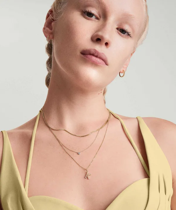 Necklaces<Mejuri Pearl Letter Charm