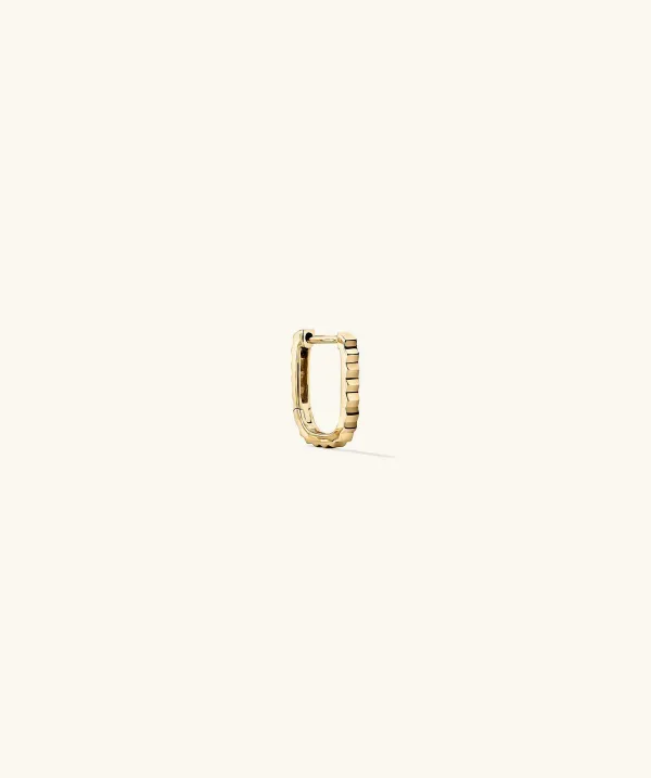 Earrings<Mejuri Pleated Huggie U Hoop