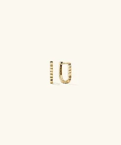 Earrings<Mejuri Pleated Huggie U Hoops