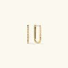 Earrings<Mejuri Pleated Medium U Hoops