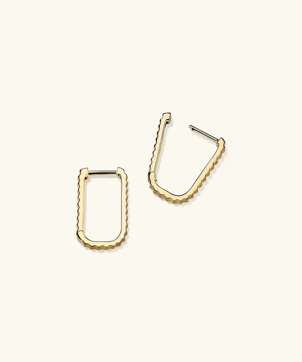 Earrings<Mejuri Pleated Medium U Hoops
