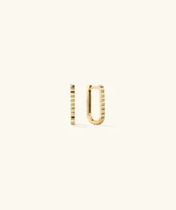 Earrings<Mejuri Pleated Small U Hoops