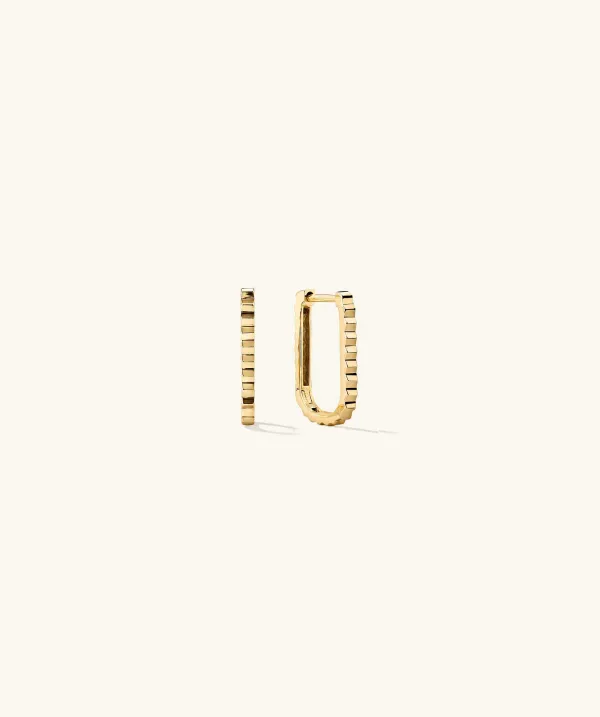 Earrings<Mejuri Pleated Small U Hoops