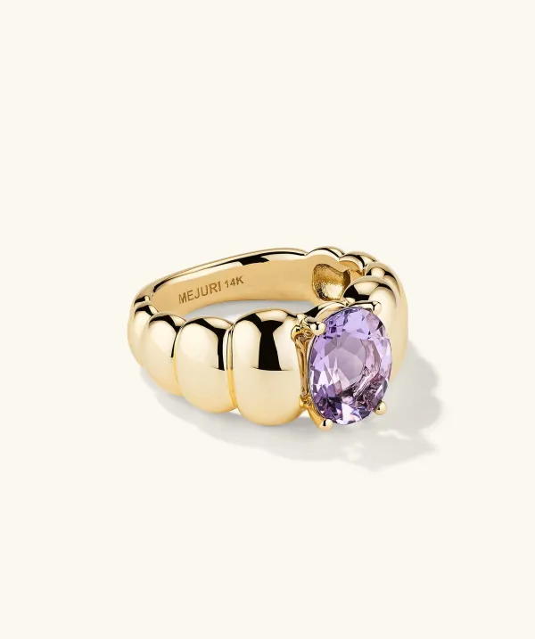 Rings<Mejuri Puffy Charlotte Gemstone Ring